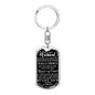 Beyond My Control-Customized Graphic-Dog Tag Keychain for Husband