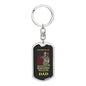 Some People Call Me Firefighter-the most important call me dad-Customized Graphic-Dog Tag Keychain-Gift For Dad