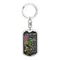 Dad I Learned From You-Customized Graphic-Dog Tag Keychain