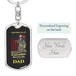 Some People Call Me Firefighter-the most important call me dad-Customized Graphic-Dog Tag Keychain-Gift For Dad
