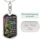 Dad I Learned From You-Customized Graphic-Dog Tag Keychain