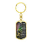 Dad I Learned From You-Customized Graphic-Dog Tag Keychain
