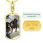Puppy Love-Customized Graphic-Dog Tag Keychain-Gift For Dog Lovers