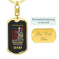 Some People Call Me Firefighter-the most important call me dad-Customized Graphic-Dog Tag Keychain-Gift For Dad