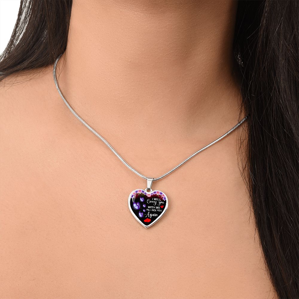 Comfort for Widows Heart Necklace