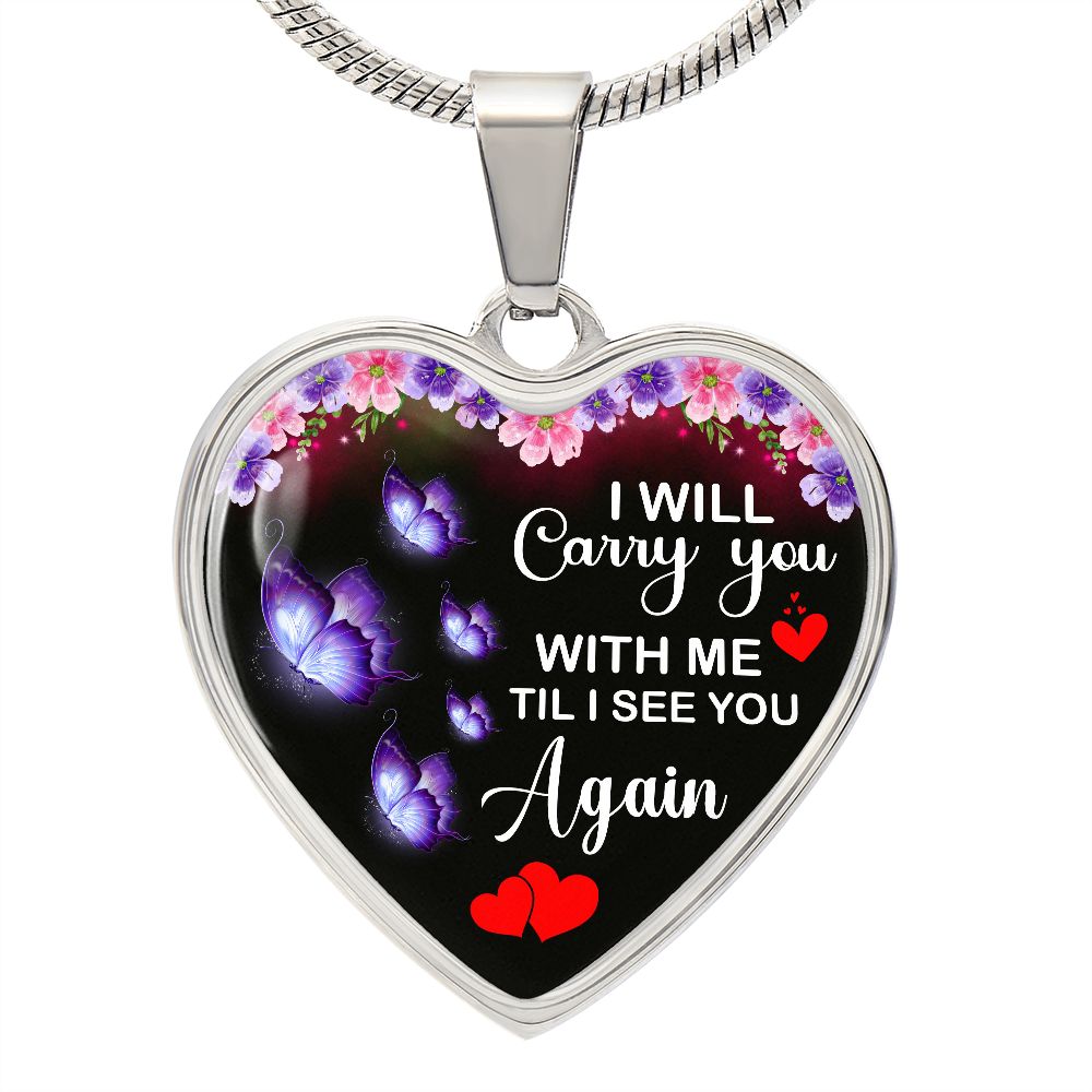 Comfort for Widows Heart Necklace