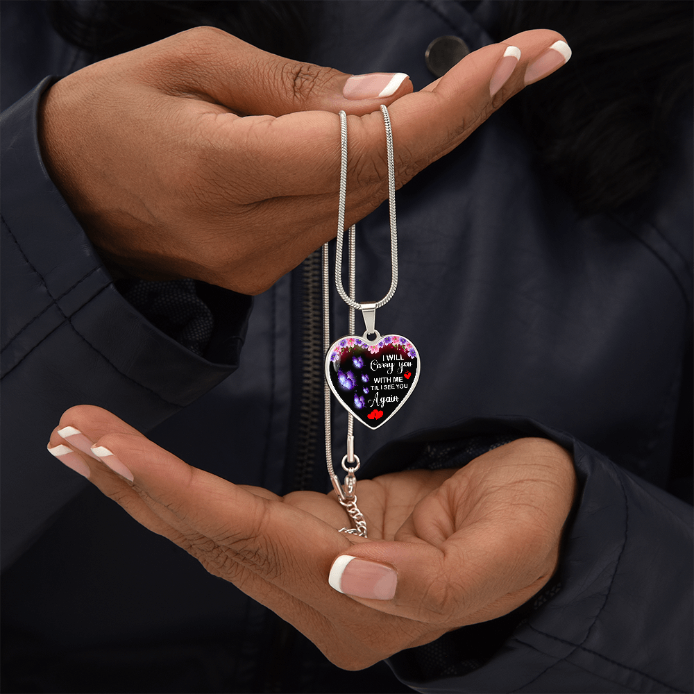 Comfort for Widows Heart Necklace