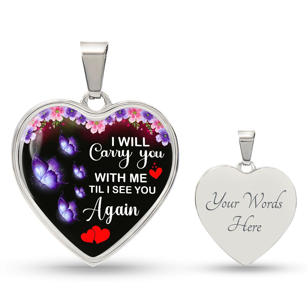 Comfort for Widows Heart Necklace