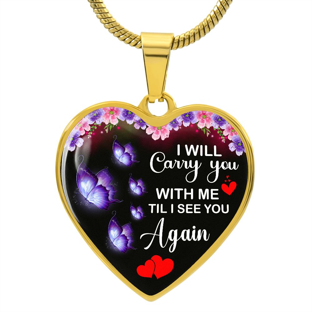 Comfort for Widows Heart Necklace