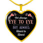 Always Heart to Heart-Engravable Heart Necklace
