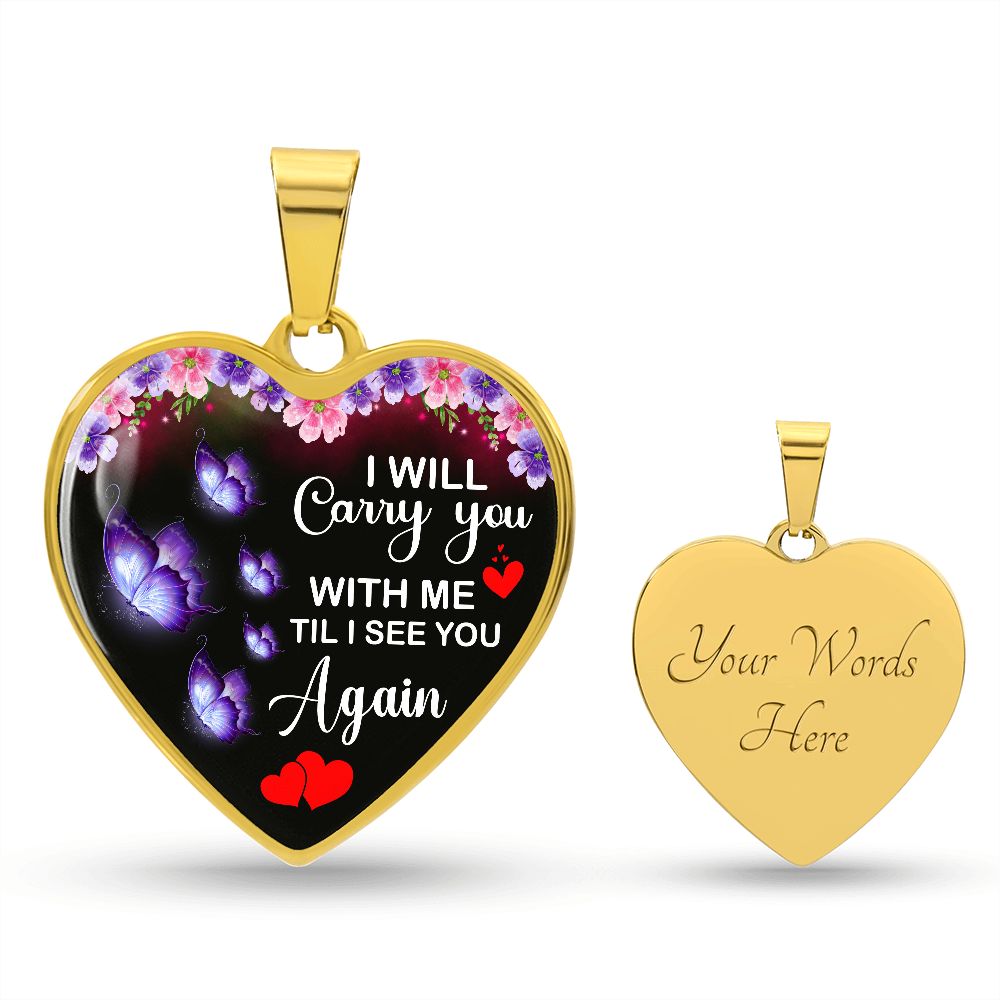 Comfort for Widows Heart Necklace