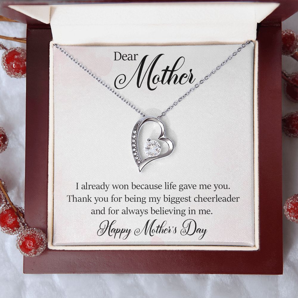 Forever Love Necklace - Happy Mother's Day - My Biggest Cheerleader