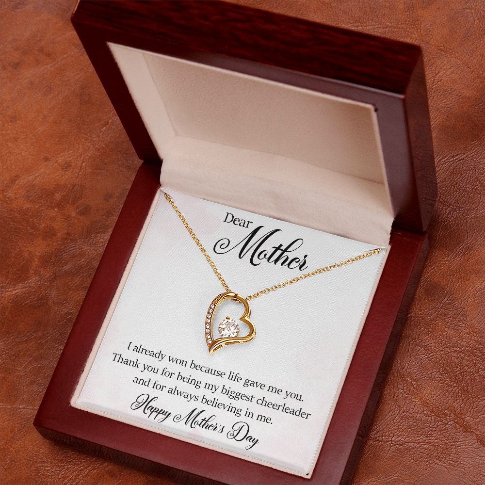 Forever Love Necklace - Happy Mother's Day - My Biggest Cheerleader