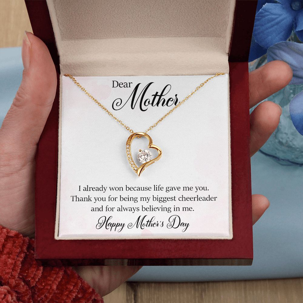 Forever Love Necklace - Happy Mother's Day - My Biggest Cheerleader