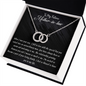 My Future Mother-in-Law-White gold linked rings necklace-so blessed to have you