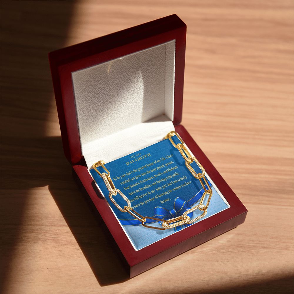 Forever Linked Necklace-To My Daughter From Dad