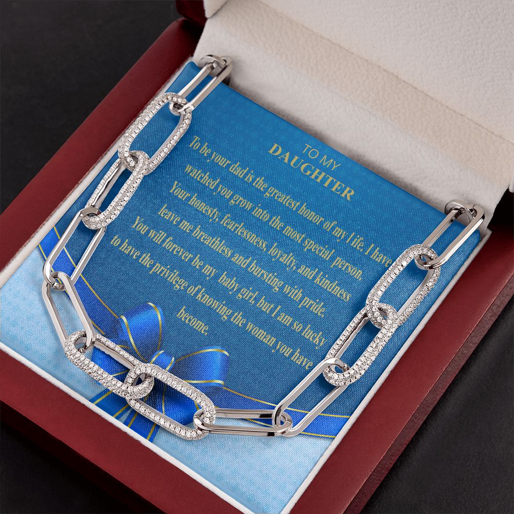 Forever Linked Necklace-To My Daughter From Dad