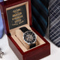 Men's Openwork Watch-Gift to Son-Loved More Than You Know