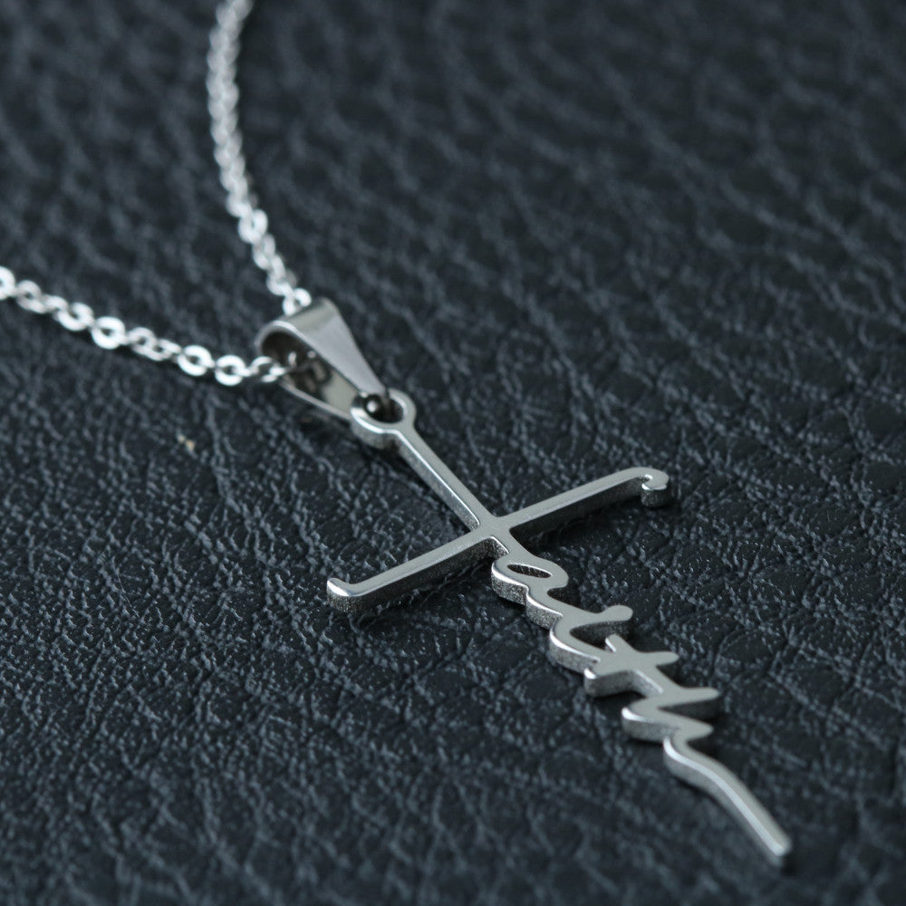 Faith Cross Necklace-My Dearest Friend-Get Well Quickly
