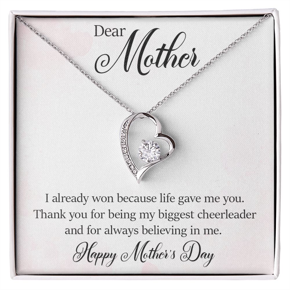 Forever Love Necklace - Happy Mother's Day - My Biggest Cheerleader