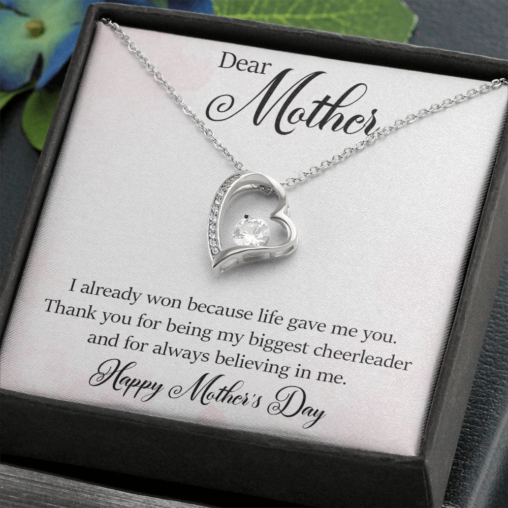Forever Love Necklace - Happy Mother's Day - My Biggest Cheerleader