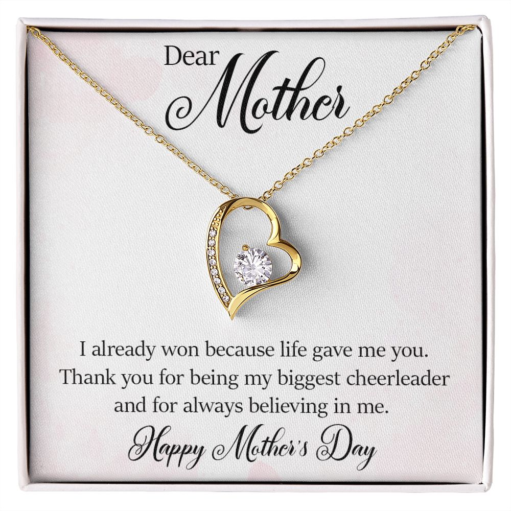 Forever Love Necklace - Happy Mother's Day - My Biggest Cheerleader
