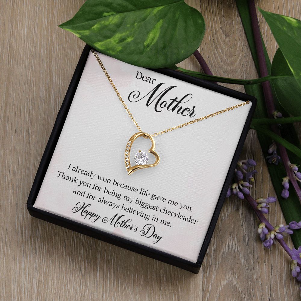 Forever Love Necklace - Happy Mother's Day - My Biggest Cheerleader