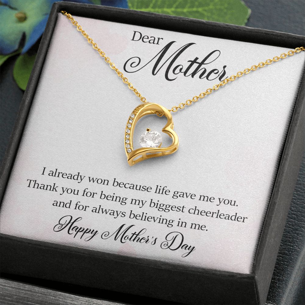 Forever Love Necklace - Happy Mother's Day - My Biggest Cheerleader