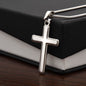 Stainless Steel Cross Necklace-Get Well Gift-Be Strong