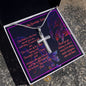 Stainless Steel Cross Necklace-Gift for Sister-w/Luxury Style Gift Box