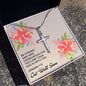 Stainless Steel Cross Necklace-Get Well Gift-Be Strong