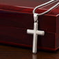 Stainless Steel Cross Necklace-Gift for Sister-w/Luxury Style Gift Box