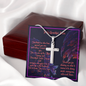 Stainless Steel Cross Necklace-Gift for Sister-w/Luxury Style Gift Box