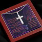 Stainless Steel Cross Necklace-Gift for Sister-w/Luxury Style Gift Box