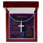 Stainless Steel Cross Necklace-Gift for Sister-w/Luxury Style Gift Box