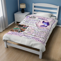 Load image into Gallery viewer, Velveteen Blanket - Sister&#39;s Make the Best Friends Design
