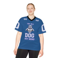 Load image into Gallery viewer, Growling I&#39;m All Dog Unisex Football Jersey (AOP)
