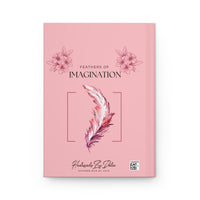 Load image into Gallery viewer, Feathers of Imagination Pink Hardcover Journal Matte
