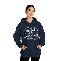 Load image into Gallery viewer, Unisex Heavy Blend™ Fearfully &amp; Wonderfully Made Hoodie Sweatshirt
