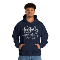 Load image into Gallery viewer, Unisex Heavy Blend™ Fearfully &amp; Wonderfully Made Hoodie Sweatshirt
