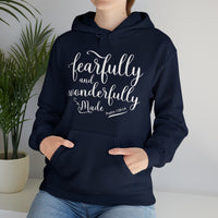 Load image into Gallery viewer, Unisex Heavy Blend™ Fearfully &amp; Wonderfully Made Hoodie Sweatshirt
