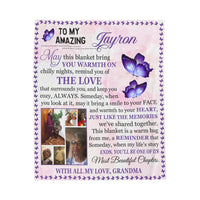 Load image into Gallery viewer, Granddaughter Velveteen Plush Blanket (Tayron)
