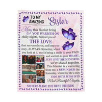 Load image into Gallery viewer, Velveteen Blanket - Sister&#39;s Make the Best Friends Design
