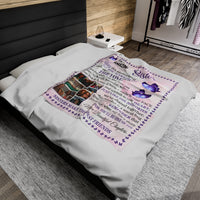 Load image into Gallery viewer, Velveteen Blanket - Sister&#39;s Make the Best Friends Design
