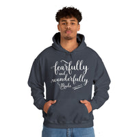 Load image into Gallery viewer, Unisex Heavy Blend™ Fearfully &amp; Wonderfully Made Hoodie Sweatshirt
