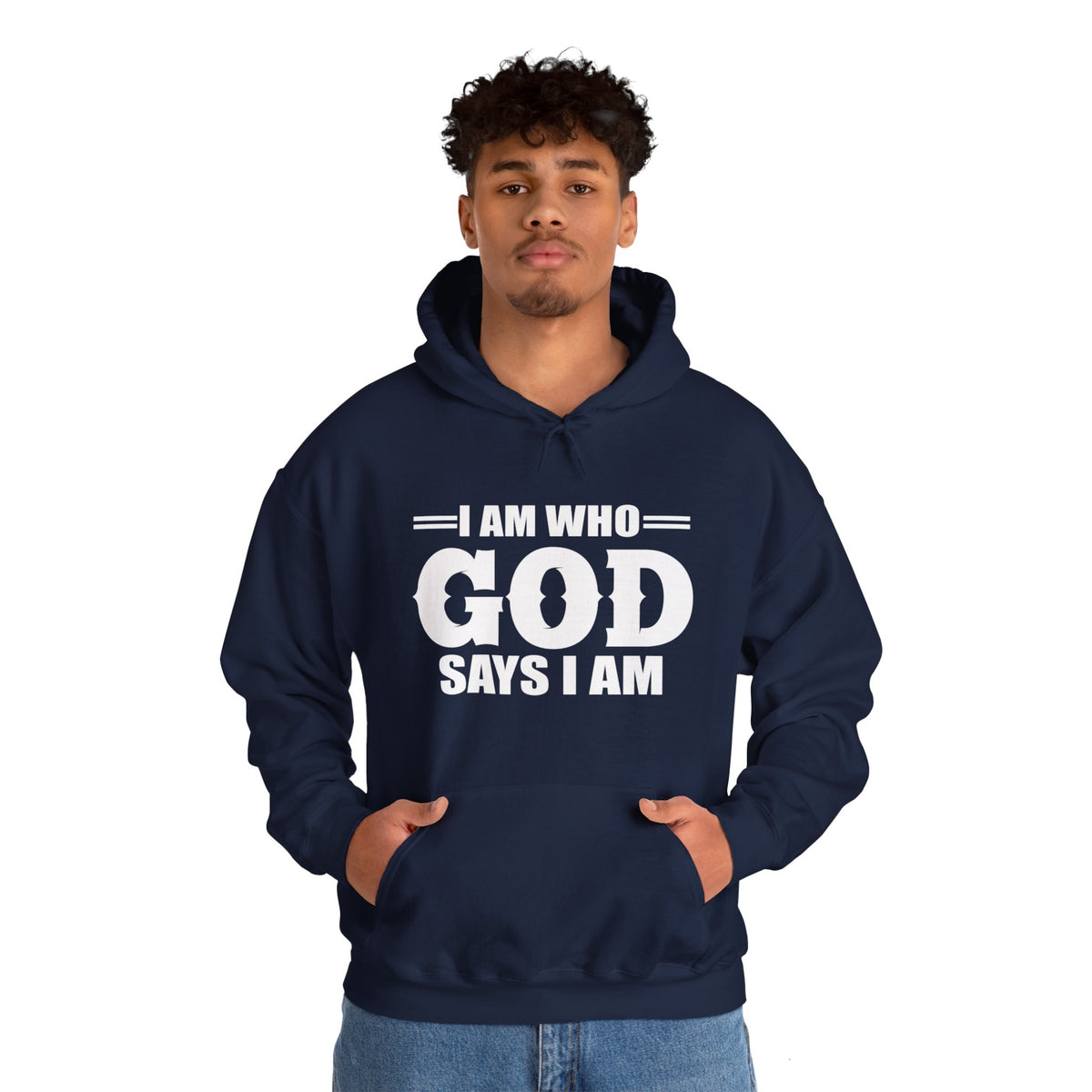 Unisex Heavy Blend™ Hooded Sweatshirt "I am who GOD says I am