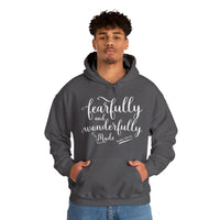Load image into Gallery viewer, Unisex Heavy Blend™ Fearfully &amp; Wonderfully Made Hoodie Sweatshirt
