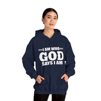 Load image into Gallery viewer, Unisex Heavy Blend™ Hooded Sweatshirt &quot;I am who GOD says I am
