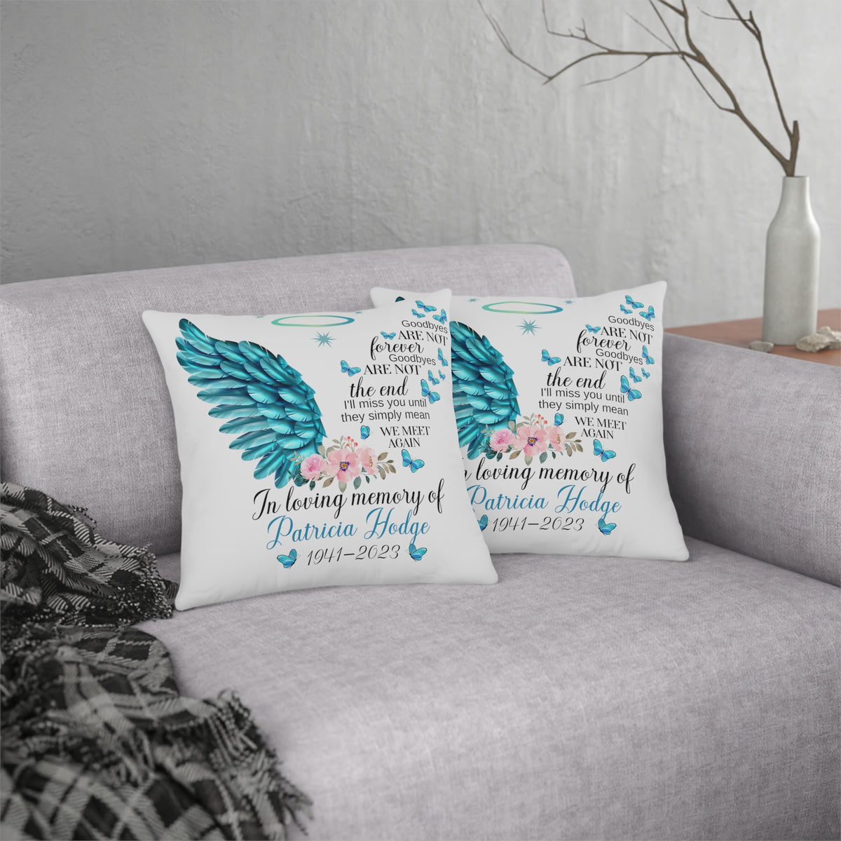 Customizable Waterproof Memorial Pillow - Cherished Memory Tribute