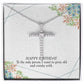 Happy birthday - CZ Cross Necklace
